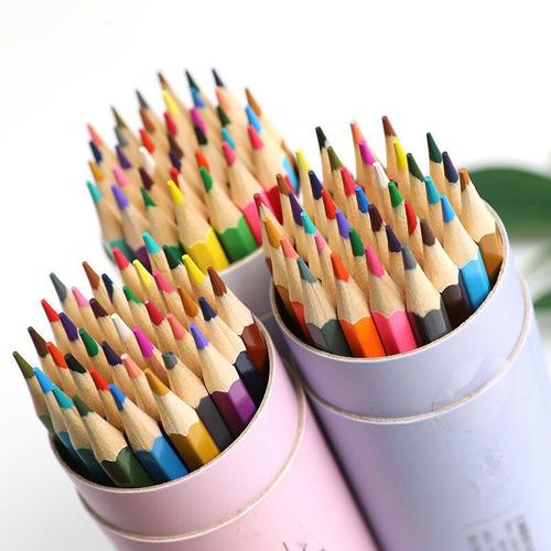 彩铅笔批发小学生色儿童套装绘画文具243648色画画美术色厂家批发